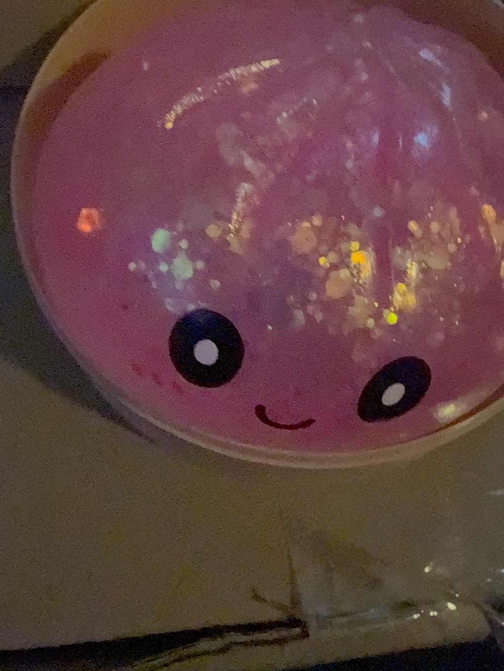 Pink Cute Glitter Squishy dumpling